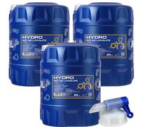 60L MANNOL Hydro Iso 46 Idraulico Olio Liquido MN2102-20 Incl. Canale di Scarico