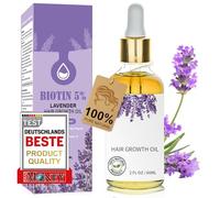 60ml Olio di Lavanda per Capelli, Olio Lavanda Capelli, Stimola la Crescita dei Capelli, Oil for Hair Growth Donna e Uomo, Rinforza Cuoio Capelluto e Hair,Viola