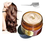 60ml Tiliraiy Pure Keratin Repair Hair Mask with Argan & Coconut Oil for Dry Damaged Frizzy Hair, Magical Keratin Hair Treatment Root Repair Nourishing, 5 Seconds Repairs Damage Hair (1 Pcs)