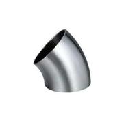 60mm 2.36 Inch Pipe OD SUS 304 Stainless Steel Butt Welding 45 Degree Elbow Fitting Home Brew Beer