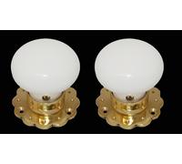 60mm Ceramic Pomello Porta Set Casolare Forma Supporto Scanalato brass base