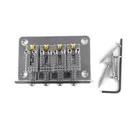 60mm Chitarra Roller Saddle Bridge Fisso Hardtail Sella Ponte Carico Superiore Cordiera 4 Corde Basso Ukulele Strumenti di Ricambio