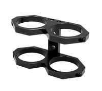 60mm Dia Black Dual Fuel Pump Mounting Bracket Filter Clamp Cradle for Car