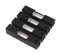 60mm Nero Lunga Striscia Livella a Bolla Regola In Lega di Alluminio Alass Lampadina Multi Precisione Nero Mini Livellamento Strumento Righello 1 PZ(0.15mm-per-m)