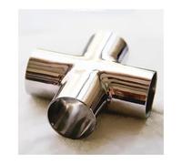 60mm Pipe OD Butt Welding Cross 4 Ways Splitter SUS 304 Stainless Steel Fitting Spliter Homebrew Beer Wine