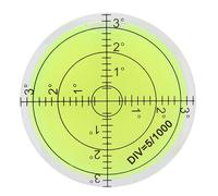 60mm Round Bubble Level with Scale | ABS & Acrylic Horizontal Measuring Tool for Camera Tripods/Balances/Scales | Consistent Leveling Instrument 10mm Range