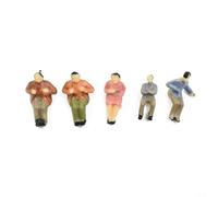 60Pcs 1:87 HO Scala Dipinto Seduto Passeggero Figure, Assortiti Plastica Modello Persone Per Il Layout Treno Ferroviario, Scena Diorama O Accessori Paesaggio