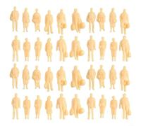 60pcs 1:87 Scale Model People Unpainted Plastic Figures | 60 pieces per pack, 1:87 scale, standing poses, unpainted plastic, ideal for custom coloring