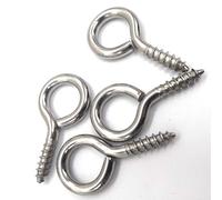 60pcs 42mm piccoli occhielli a vite ganci viti autofilettanti per occhiello in legno, bottiglie superiori in sughero, gioielli fai da te, acciaio al carbonio con nichelato