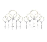 60Pcs Battesimo Rosario Perline Battesimo Rosari Perle finte per Battesimo Bomboniere Battesimo Bomboniere Bomboniere Comunione Bomboniere