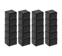 60Pcs Black Rubber Square Chair Foot Caps Anti Scratch Floor Protectors for Home