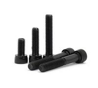 60pcs in acciaio carbone Testa esagonali viti filettate inversa M5 vite