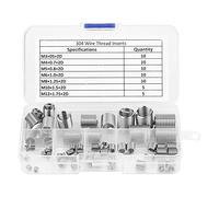 60pcs M3-M12 in acciaio inossibile SS304 Sche a filo elicoile Inserisci filettatura a vite