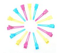 60Pcs / Pack Fermagli per Capelli Clip da Salon a Becco d'Anatra Pinze Colorate in Plastica Haircut Styling Mollette per Capelli per Donne Ragazze Bambini