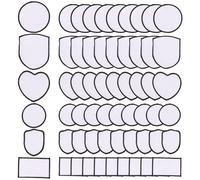 60Pcs Patch di Sublimazione in Bianca Patch in Tessuto Iron-On Patch in Bia2992