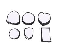 60Pcs Patch di Sublimazione in Bianca Patch in Tessuto Iron-On Patch in Bia6258