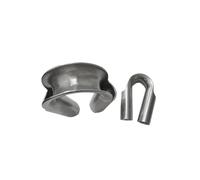 60PCS Stainless Tube Type Ring Rope Cable Protection Per Funi