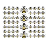 60PCS Toppe Ricamate A Forma Di Ape Carine Applicazioni Ricamate Da Applicare
