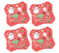 60Pezzi 2 Strati Tovaglioli di Natale, Tovaglioli da Cocktail Usa e Getta con Simpatiche Pupazzo di Neve Tovaglioli Natale Decorazione Carta per Vacanza Pranzo tè Natale Festa Forniture, 33x33 cm