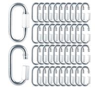 60Pz Moschettone M6 Collegamento Catena 6Mm Giunto Catena In Ferro Zincato