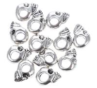 60Pz Perline Argento Per Fai Da Te E Regali