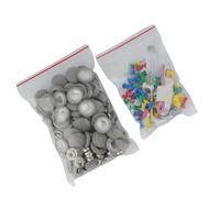 60pz Pulsante Riparazione Tetto Interno Auto Fibbia Tetto + Spilla Colorata