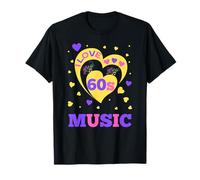 60s Anni Sessanta Musica I Love The 60's Maglietta