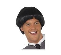 60s Beatles Stile Lavabo Ciotola Taglio Parrucca Lennon Mccartney 1960's Nero Da