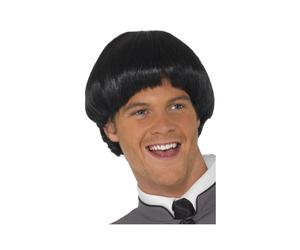 60s Beatles Stile Lavabo Ciotola Taglio Parrucca Lennon Mccartney 1960's Nero Da