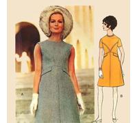 60s Motivo, Valentino Vogue Svasata one piece Abito - Busto = 91.4cm (91.4 CM)