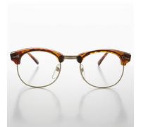 60s Rétro Corno Cerchio Hipster Vintage Occhiali Tartaruga - Gioco Malcom