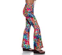 60's Tinto a Nodi Donna Costume Bell Pantaloni