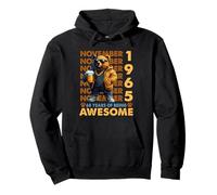 60th Birthday Bear Legends November 1965 60 Years Old Mens Felpa con Cappuccio