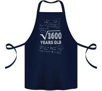 60th Compleanno 60 Anni di Età Geek Divertente Matematica Cotone Grembiule 100%