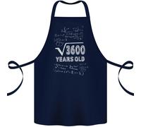 60th Compleanno 60 Anno Vecchio Geek Divertente Matematica Cotone Grembiule 100%