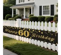 60th Happy Brithday Banner