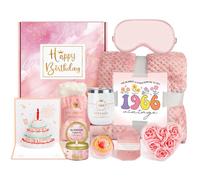 60th regalo di compleanno per donne, pacchetto di cura riceverà presto regali per donna di 60 anni, 1966 compleanno Box Relaxing Spa Kit con coperta Tumbler per mamma, sorella, moglie, fidanzata