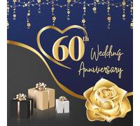 60th Wedding Anniversary Guest Book: Wish Book to collect congratulations, wishes and advices from guests for the couple celebrating their wedding anniversary