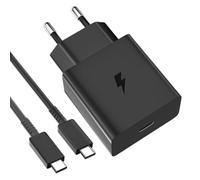 60W Caricatore e 1Metro Cavo per Samsung S26 Ultra 5G, Ricarica Rapida Tipo C Cavo e Mini Adattatore di Caricabatterie USB C 60 Watt PD per Samsung S25+ S24+ S23 Ultra S23+ S22+ Galaxy A56 5G A36 Tab