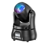 60W Mini Moving Head Luce da Festa Teste Mobili, RGBW LED Disco Beam Lampada da Palcoscenico DMX512 Controllo vocale effetto luce per DJ Matrimonio Halloween Club