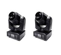 60W Teste Mobili LED RGBW Luci da Palcoscenico 8 Gobo 8 Colori Moving Head Luci Discoteca per Club Bar Spettacoli Natale (2PCS)