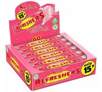 60x Barrette Gommose Al Gusto Fragola Swizzels Refreshers 18g