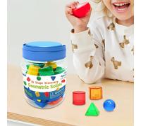 60x Blocchi di inizio geometria di solidi geometrici fissi per le forniture