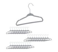 60x Grucce appendiabiti bambini stampelle appendini bimbi 18x28x0,5 cm grigio