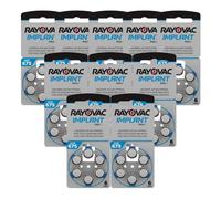 60x RAYOVAC Impianto Pro Misura 675 Mf Pr44 batteries Hearing Aiuto Cochlear gli