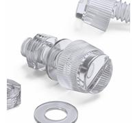 60x viti zigrinate con intaglio acriliche M3 x 10 mm
