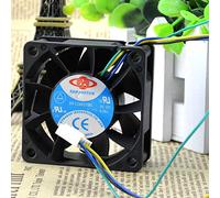 60x25mm 6CM DC12v 0.80A Violent PWM Speed Control 3Wire Fan DF126025BU