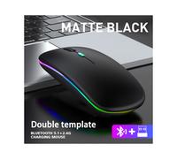 (60x35 cm-Marrone)Mouse wireless Bluetooth e 2,4GHz Dual Mode Ricaricabile RGB ergonomico Silent Click