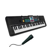61 chiavi digitali musicali elettroniche per bambini, multifunzionale, pianoforte elettrico, per studenti di pianoforte con microfono funzione musicale strumento Maiju