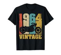 61 Compleanno Motociclette Biker Motocicletta Vintage 1964 Maglietta